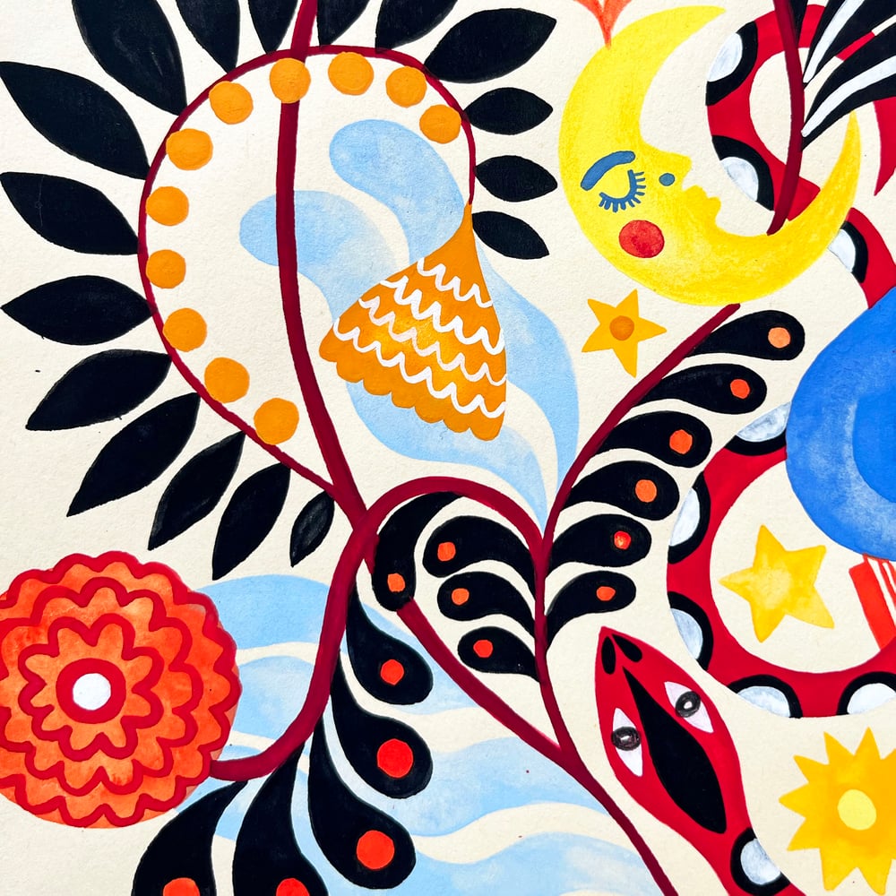 Original painting: Books are magic