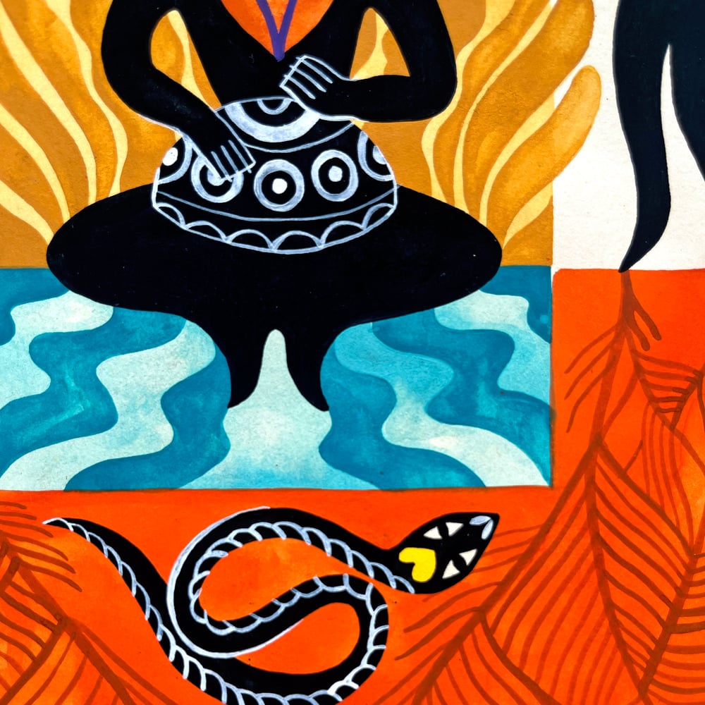 Original painting: Bridging worlds 