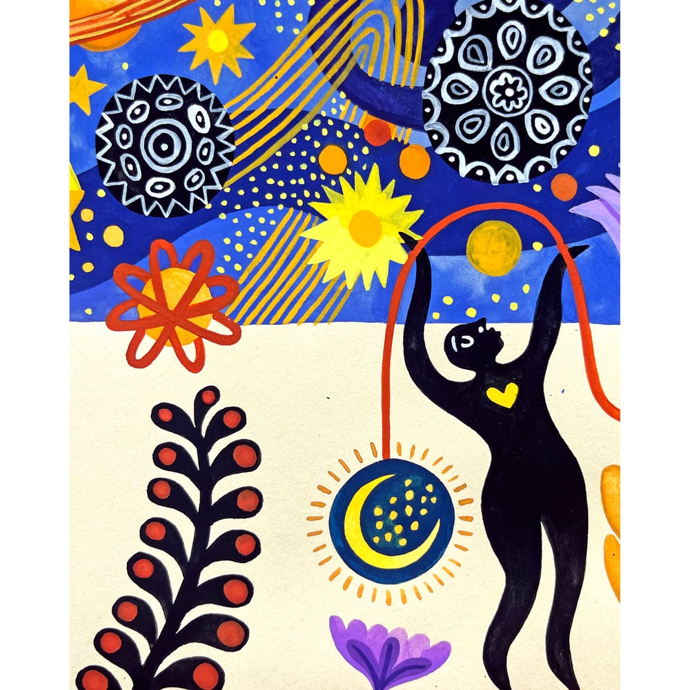 Original painting: Bridging worlds 