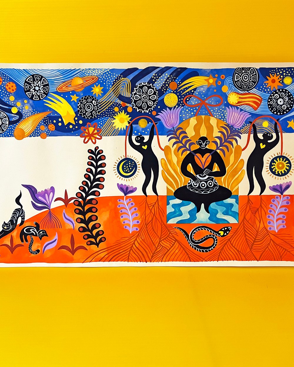 Original painting: Bridging worlds 