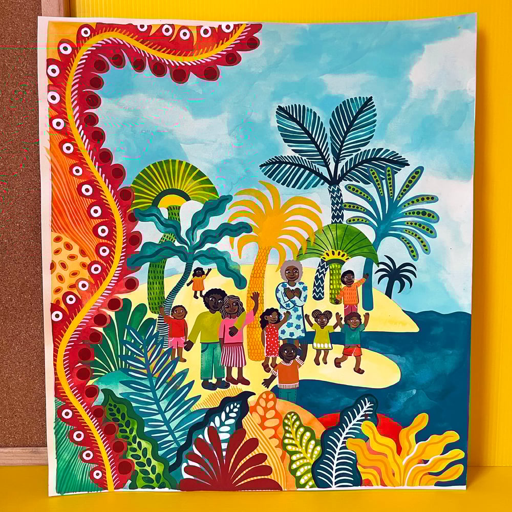 Original painting: Island warmth