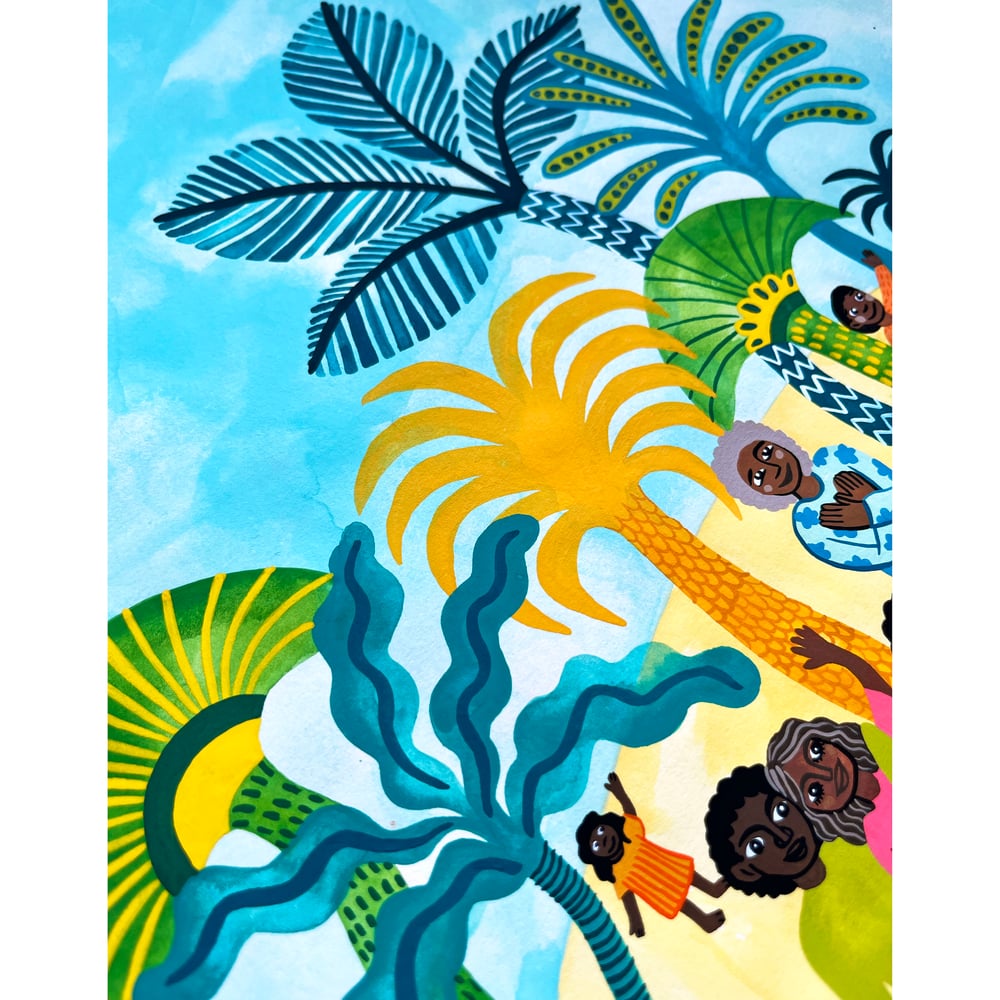 Original painting: Island warmth