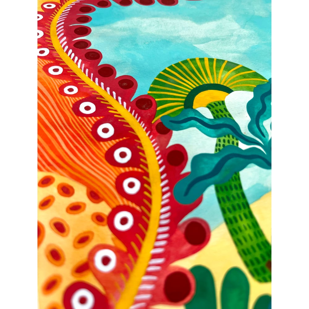 Original painting: Island warmth