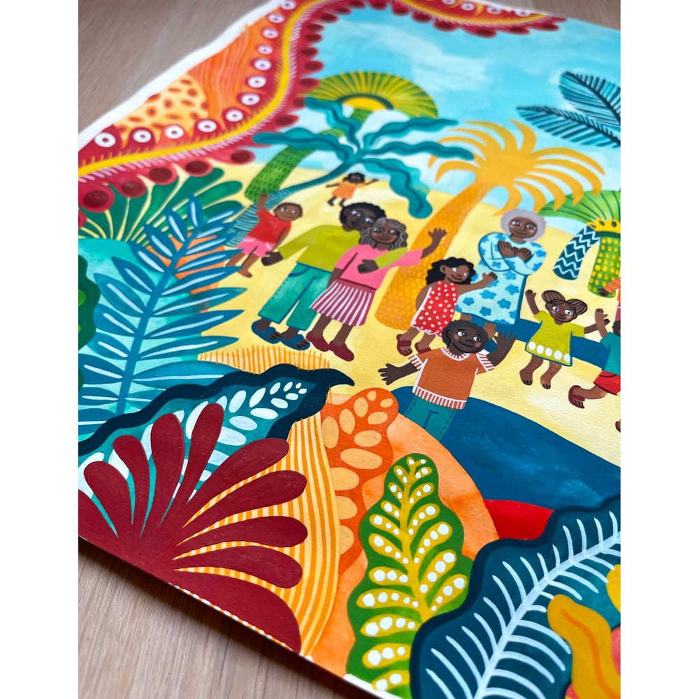 Original painting: Island warmth