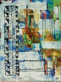 Image 1 of The Measure - Original painting on mounted wooden panel. By Alan C. Martin