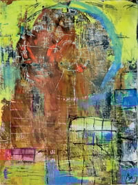 Image 1 of The Pinwheel - Original painting on mounted wooden panel. By Alan C. Martin