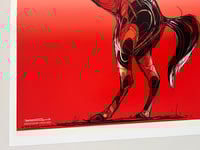 Image 3 of Rearing Horse – Red Gradient Edition