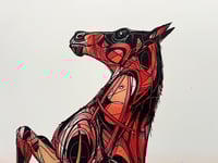 Image 4 of Rearing Horse – Red Gradient Edition