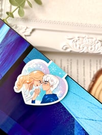 Elsa y Jack Frost, Marcapáginas Literarios Edición Corazones.