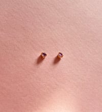 Image 1 of Boucles d'oreilles puces Pam | Améthyste