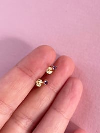 Image 3 of Boucles d'oreilles puces Pam | Améthyste