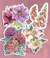 Image 1 of Pack de stickers champ de fleurs
