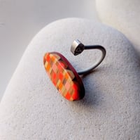 Image 2 of neon orange knitting needle ring