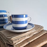 Image 2 of Lovely Vintage Cornishware Coffee Cups