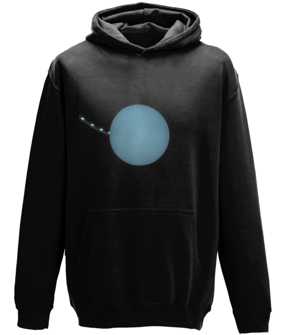 Image of blue light - Black Hoodie