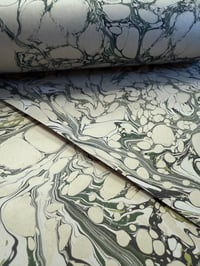 Image 4 of Hand Marbled 'Marble Veins' on fawn paper 
