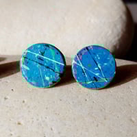 Image 4 of 'Action paint' earrings