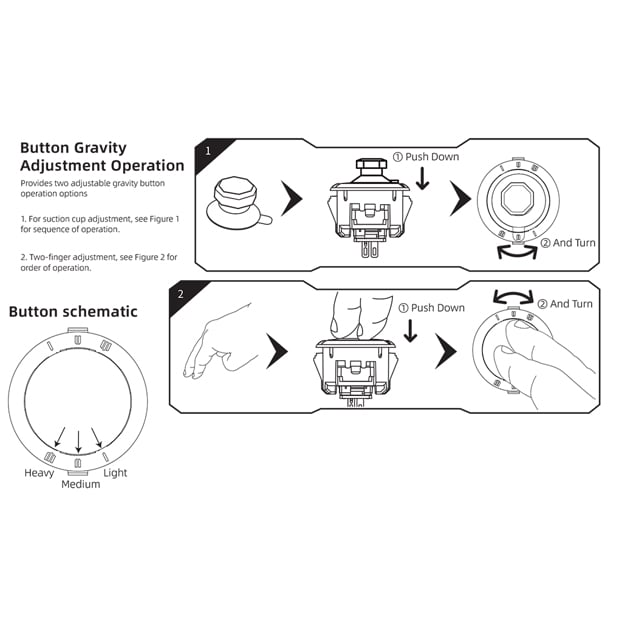 Qanba Gravity KT Adjustable Throw Arcade Buttons | jonyfraze