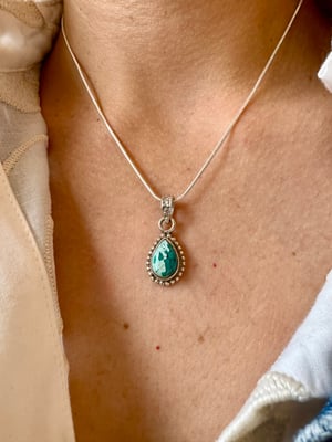 Image of Pendentif turquoise du Tibet kssv