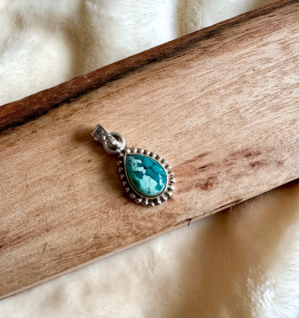 Image of Pendentif turquoise du Tibet kssv