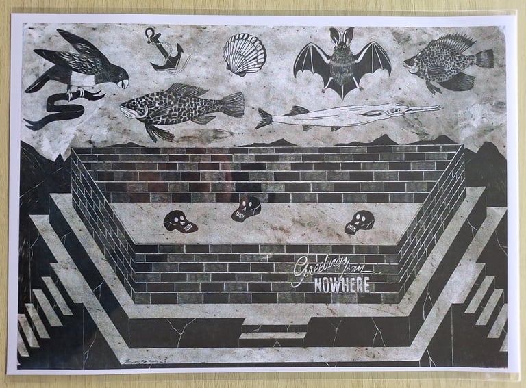 Greetings from nowhere laser