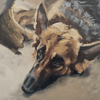 Image 1 of Oil painting portrait / Retrato al óleo de tu mascota