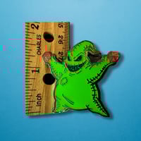 Image 2 of Oogie Boogie Enamel Pin – Glow-in-the-Dark Glitter Dice