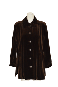 Image 3 of 1980s Yves Saint Laurent long velvet jacket