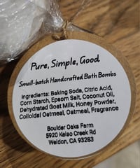 Image 2 of Oatmeal, Milk, and Honey Goat Milk Bath Bomb