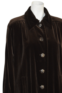 Image 6 of 1980s Yves Saint Laurent long velvet jacket