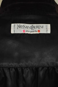 Image 9 of 1980s Yves Saint Laurent long velvet jacket