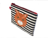 Image 3 of CAT POUCH - BLACK AND WHITE