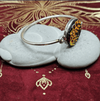 Image 2 of Vintage Sterling Silver Bracelet for Motivation, Energy Protection, Abundance & Angelic Connection