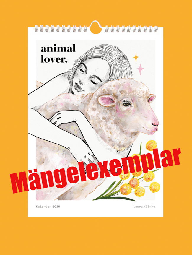 Mängelexemplar – A4  Vegan Wandkalender 2026