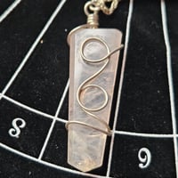Image 2 of Rose Quartz Pendant for Spiritual Attunement, Intuition, Mood Support, Divine Clarity