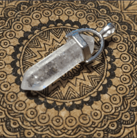 Image 1 of Crystal Quartz Pendant Talisman for Clarity, Reflection & Energy Work