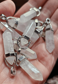 Image 2 of Crystal Quartz Pendant Talisman for Clarity, Reflection & Energy Work