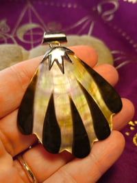 Image 3 of Vintage Abalone Shell Pendant - Talisman of Balance, Intuition, Communication, and Protection