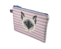 Image 3 of CAT POUCH - LIGHT PINK AND LILAC