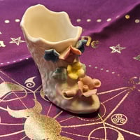 Image 6 of Vintage Shoe with Flowers for Money Wealth Luck and Financial Gains Spelled