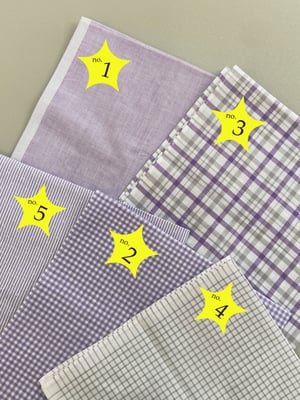 Image of Purple Handkechief with Embroidery