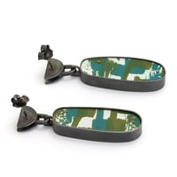 Image 2 of Leaf Drops - Olive & Turquoise