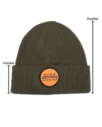 Image 2 of CJ "WATCHMEN" CUFFED BEANIE olive