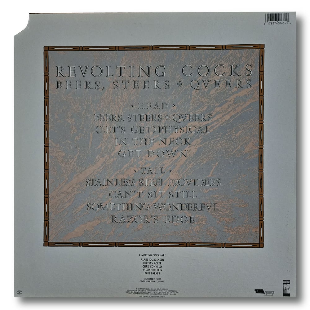 REVOLTING COCKS - Beers Steers & Queers / Original Vinyl - Cut Promo