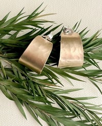 Image 1 of Everyday Brass Hoops — Made to Order