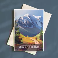Image 1 of Carte de vœux - le Mont-Blanc, Chamonix Mont-Blanc