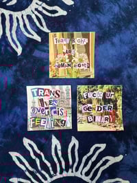 3 x trans sticker bundle