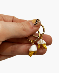 Deer Tooth Hoops I