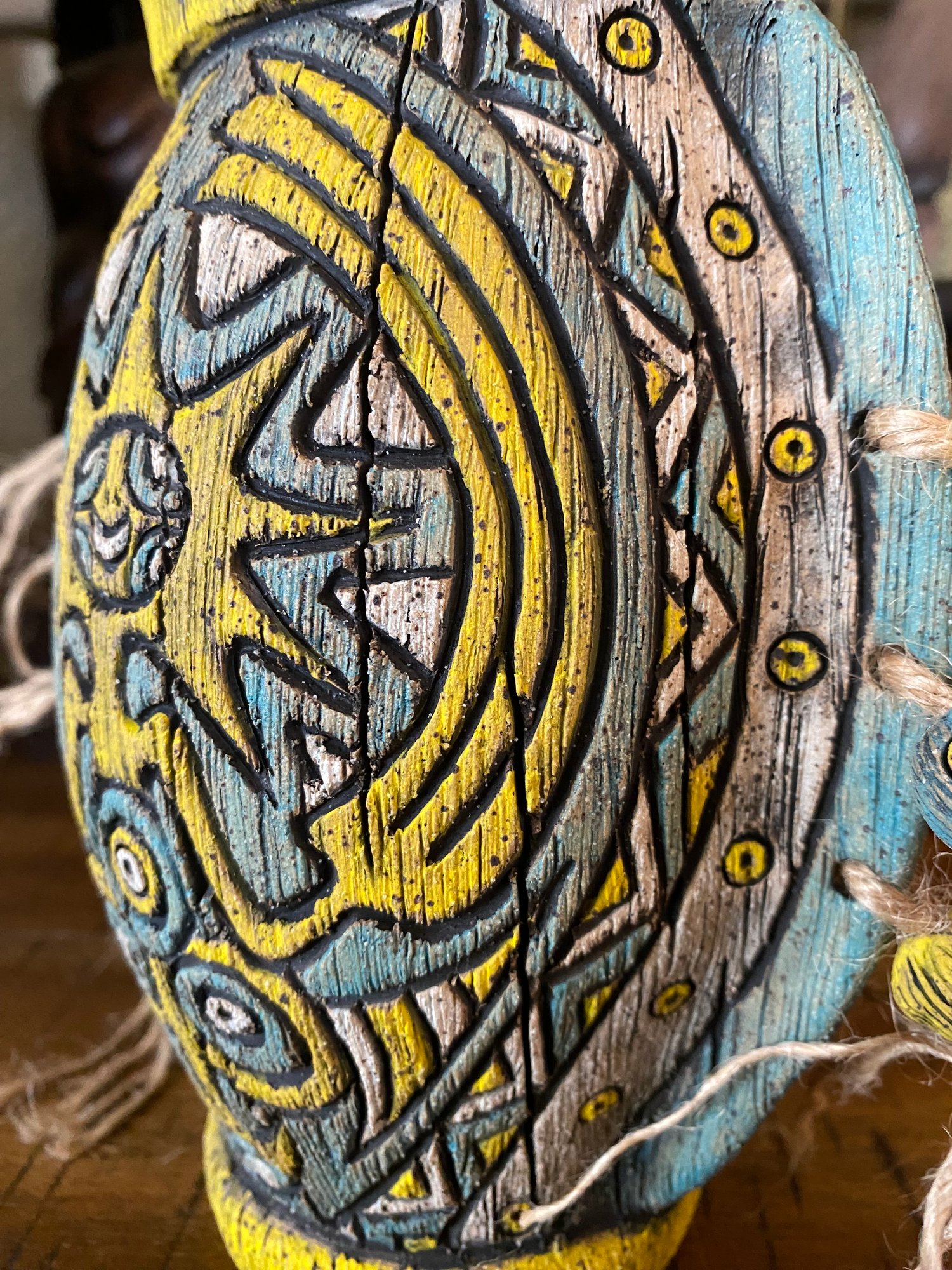 Image of “Cosmic Creator” - Turquoise/Yellow - US Shipping Included 