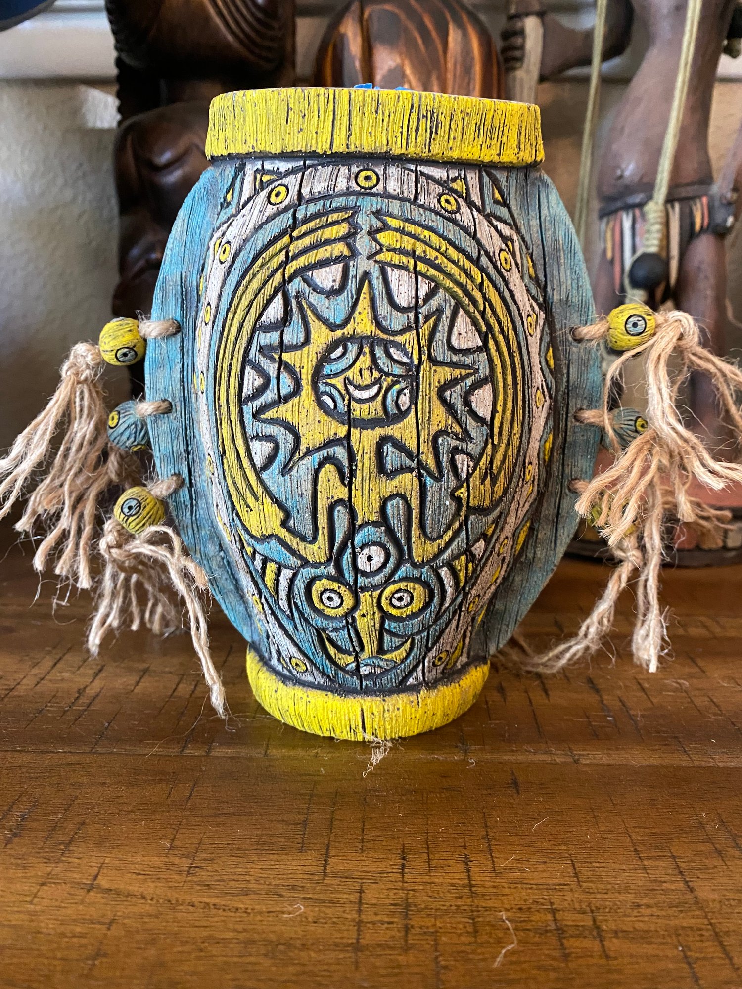 Image of “Cosmic Creator” - Turquoise/Yellow - US Shipping Included 